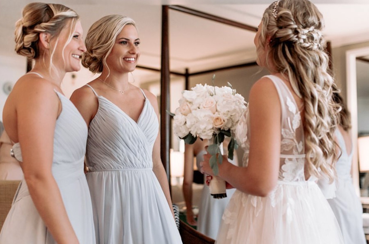 bridal party hairstyle